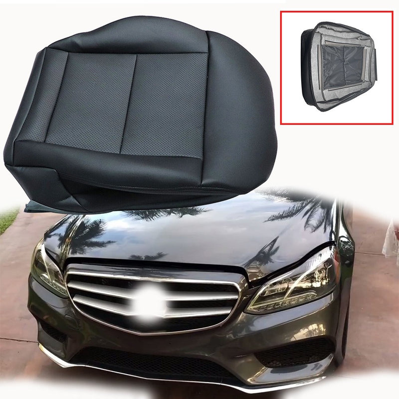 DURAFORCE NEW Driver Side Bottom Seat Cover Black For 2010-2014 Mercedes Benz E350 Sedan