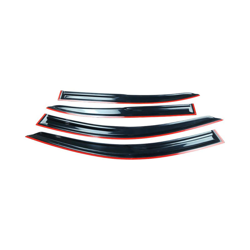 DURAFORCE For 2009-2012 8TH Gen Honda Accord JDM Style Window Visor Vent Rain Guards