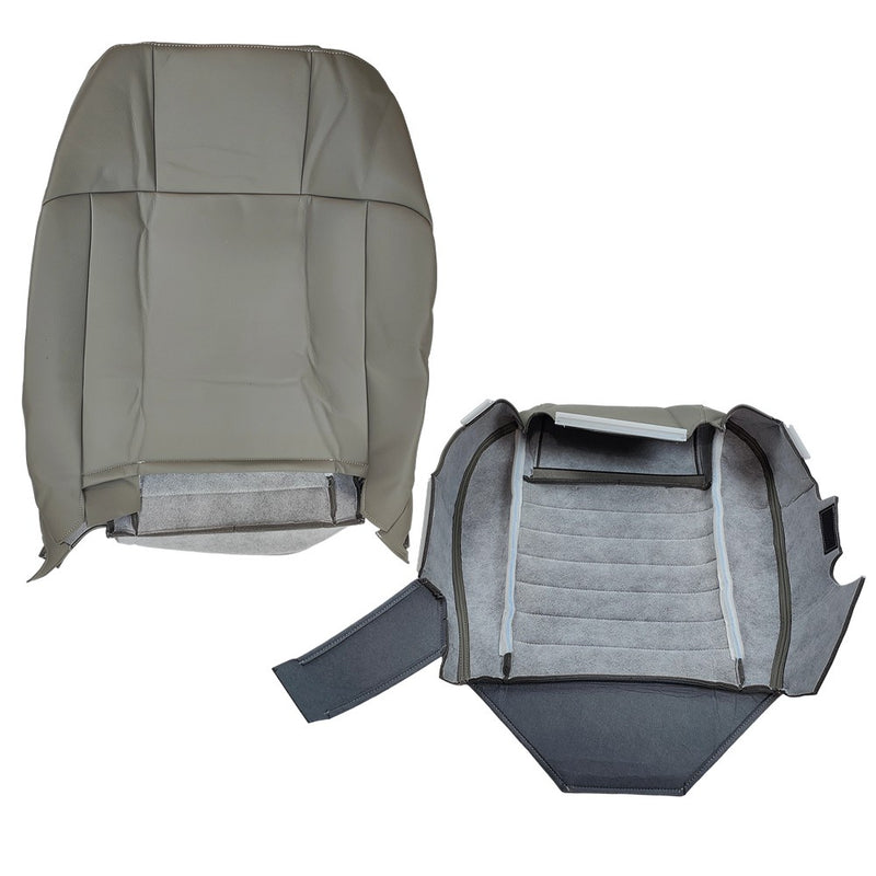 DURAFORCE Front Driver Top & Bottom Leather Covers For 2005 2006 -2009 Ford Mustang GT