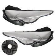 DURAFORCE For Infiniti FX35 2009-2013 Front Headlight Lens Clear Cover + Seal Glue