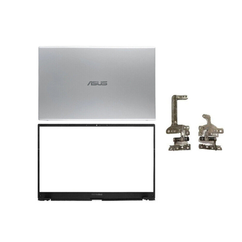 LCD Back Cover Front Bezel Hinges Silver for ASUS VivoBook X512 X512U