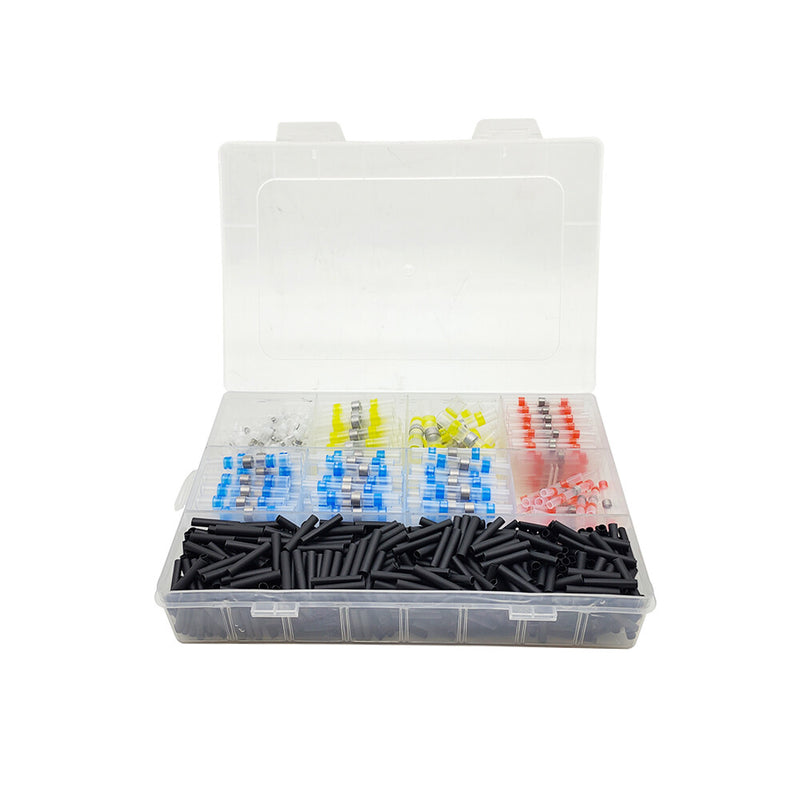 DURAFORCE 1000x Solder Seal Sleeve Heat Shrink Butt Wire Connectors Terminals Waterproof