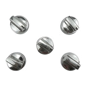 DURAFORCE WB03X24818 Stainless Steel Plastic Control Knobs for GE Gas Range Stove (5Pack)