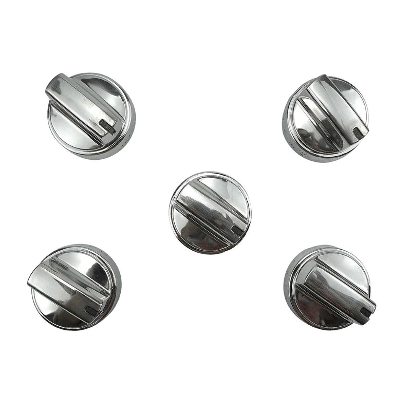 DURAFORCE WB03X24818 Stainless Steel Plastic Control Knobs for GE Gas Range Stove (5Pack)