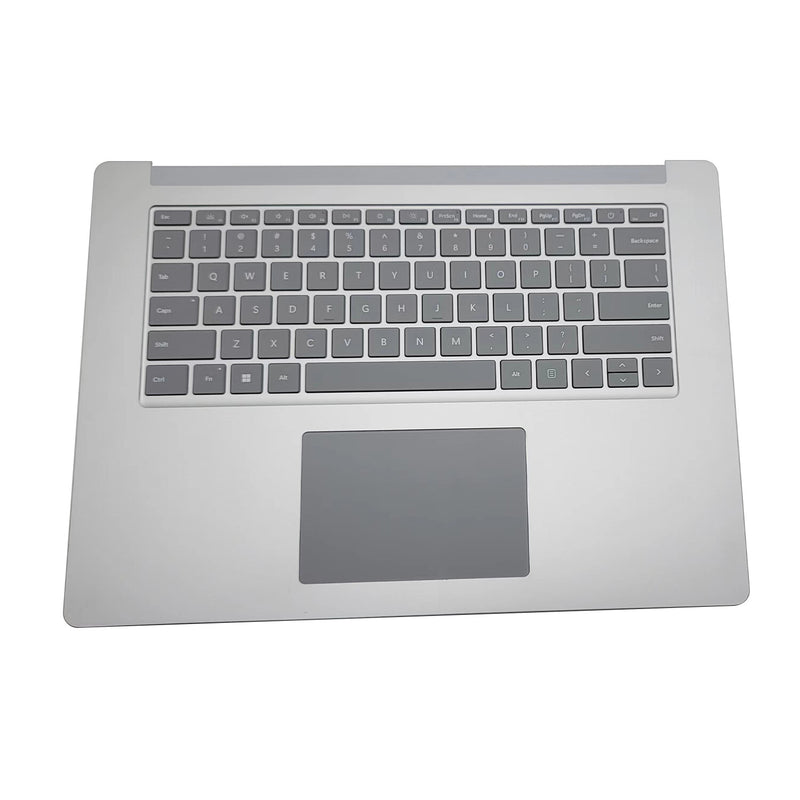 DURAFORCE New Silver Palmrest Keyboard Touchpad For Microsoft Surface Laptop 3 15" 1873 US