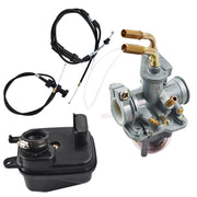 DURAFORCE Carburetor Air Filter & Throttle Choke Cable Carb Fit For Yamaha Y ZINGER PW 50