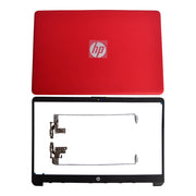 DURAFORCE New For HP 15-DW 15-dw1083wm 15-DW1XX Back Cover & Hinges & Bezel Red M03725-001