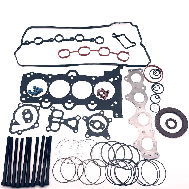 DURAFORCE Head Gasket Bolts&Piston Rings Set For Hyundai Kia Accent Rio 1.6L L4 2012-2016