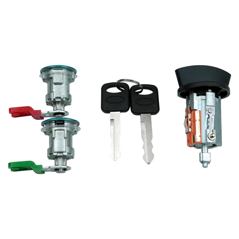 DURAFORCE For 1996-08 ford E150 E250 E350 Door Lock Cylinders & Ignition Switch with Keys