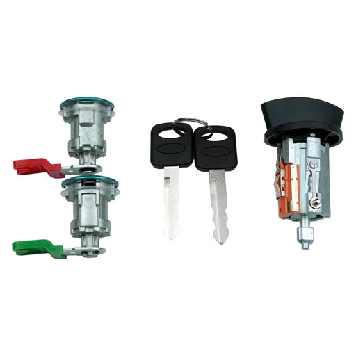 DURAFORCE For 1996-08 ford E150 E250 E350 Door Lock Cylinders & Ignition Switch with Keys