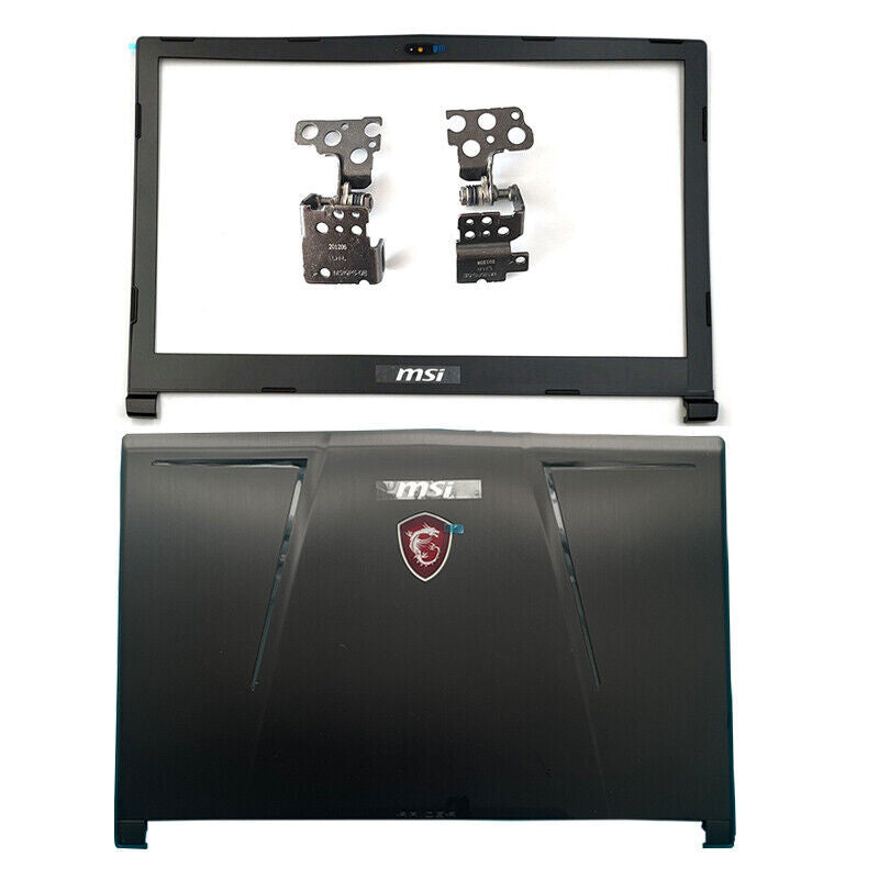 DURAFORCE New For MSI GE63 Raider RGB MS-16P5 Top LCD Back Cover+Front Bezel+Screen Hinges