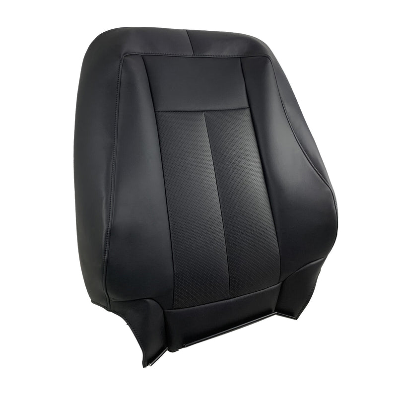 DURAFORCE Front Leather Perforated Seat Cover Black For 2007-2014 Ford Expedition Limited