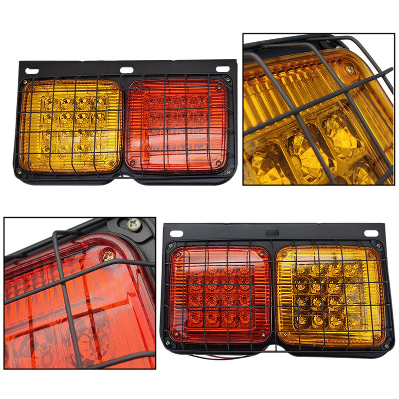 DURAFORCE 2Pcs Tail Light For Nissan UD Truck Tail Lamp 1995-2013 LH +RH Waterproof 24V