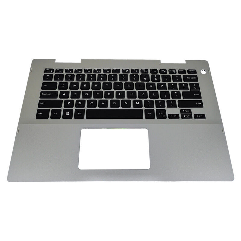 DURAFORCE Silver Palmrest For Dell Inspiron 5482 5491 Keyboard w/Backlit Upper Case 041KVJ