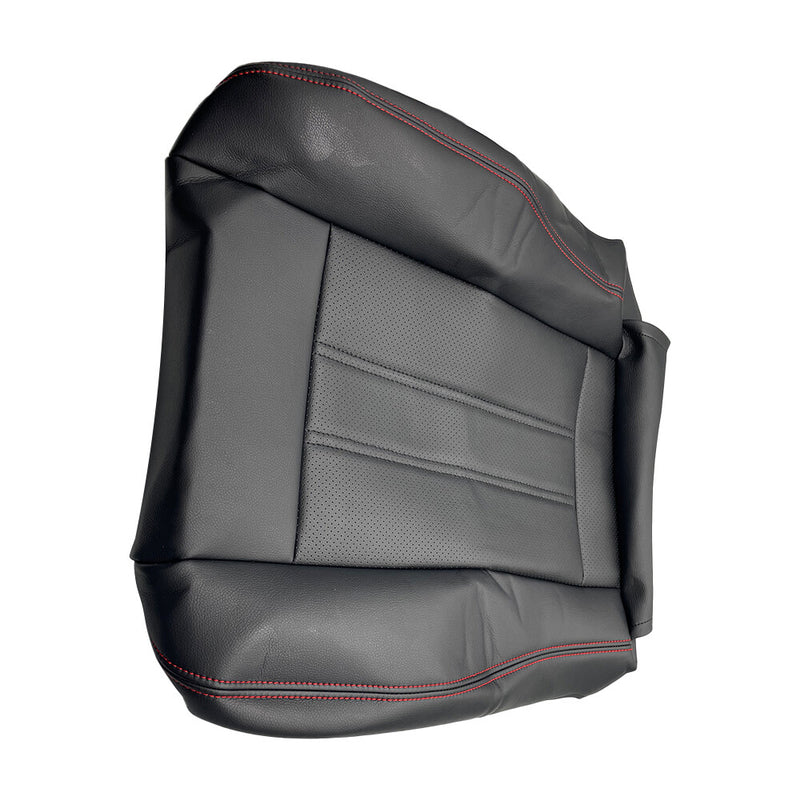 DURAFORCE Driver Bottom Leather Seat Cover Red Seam For 2008-2020 Dodge Grand Caravan