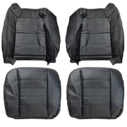 DURAFORCE Front Leather Seat Cover Black For 2003 2004 2005 2006 2007 Hummer H2 SUV SUT