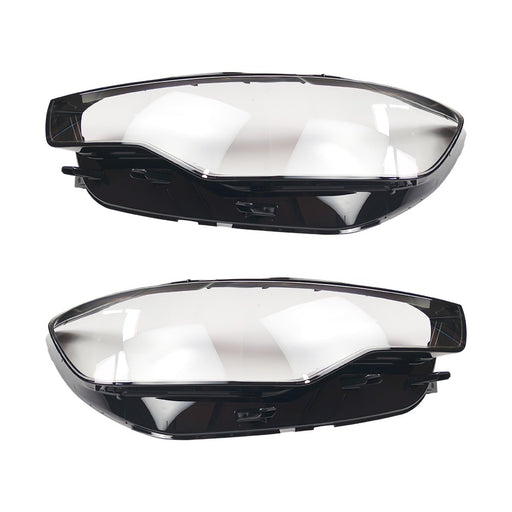 DURAFORCE Left&Right Clear Headlight Headlamp Lens Covers For Audi A6 C7 2011-2015
