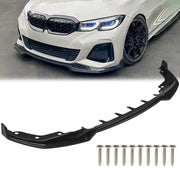 DURAFORCE Carbon Fiber Style M Front Bumper Lip For 2019-22 Bmw G20 3 SERIES 330I M340I