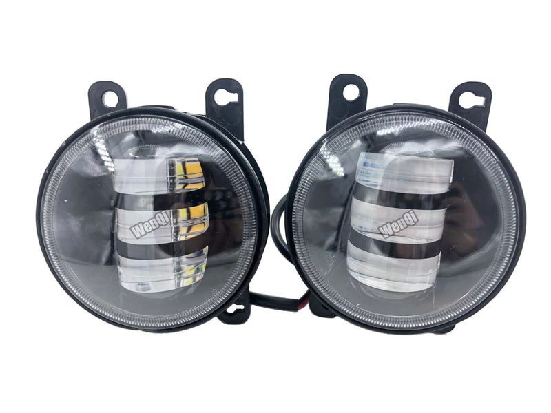 DURAFORCE White/Yellow Dual Color 9W LED Fog Lights Lamps for Honda for Nissan for Subaru