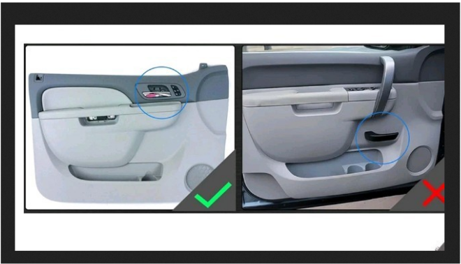 DURAFORCE Driver Side Door Armrest Repair Fits For 10-2014 Chevy Tahoe Silverado Gray