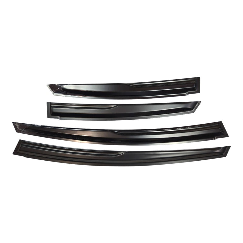 DURAFORCE FOR 2010-2015 TOYOTA PRIUS WAVY 3D STYLE SMOKED WINDOW VISOR VENT SHADE US