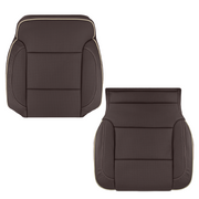DURAFORCE Driver Leather Seat Cover Brown For 2014 2015-2019 Chevy Silverado HIGH COUNTRY