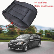 DURAFORCE Driver Bottom Leather Seat Cover Red Seam For 2008-2020 Dodge Grand Caravan