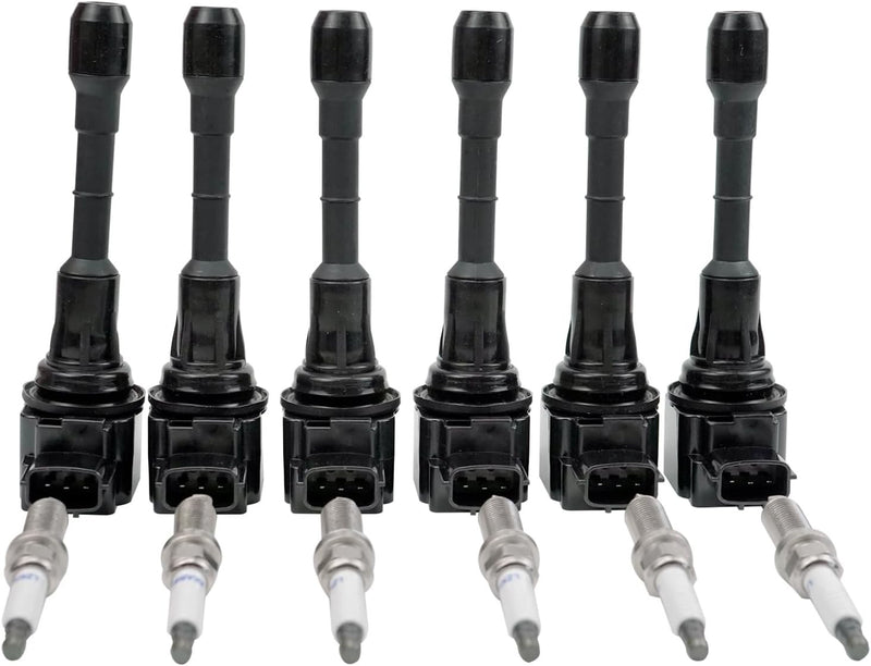 DURAFORCE 6 UF550 Ignition Coil Iridium Spark Plug for V6 3.5L 09-20 Nissan Maxima Murano