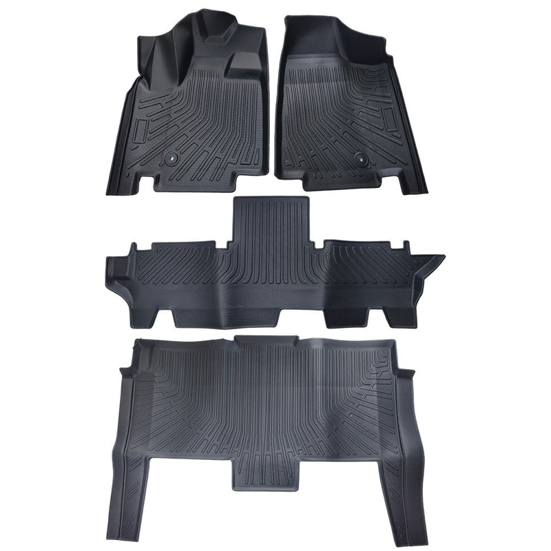 DURAFORCE 4PCS For 2008-2020 Dodge Grand Caravan 2008-2016 Town & Country 3D Floor Mat TPE