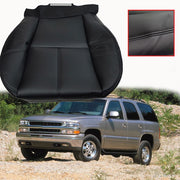 DURAFORCE For 2007-13 Chevy Silverado 1500 2500 HD Driver Bottom Leather Seat Cover Black