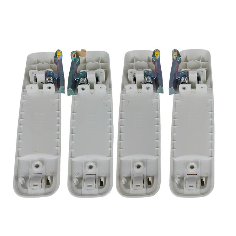 DURAFORCE Set of 4 Bright White Door Handles For Dodge Ram 1500 2500 3500 2012-2018
