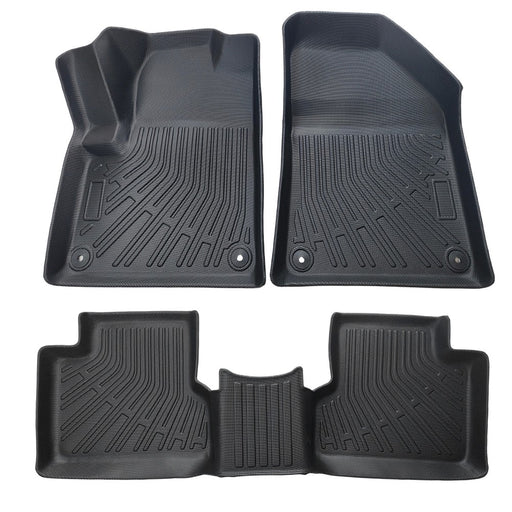 DURAFORCE For 2015-2023 Jeep Grand Cherokee TPE All-Weather Front & Rear Floor Mats Liners