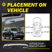 DURAFORCE 2X Rear Exterior Door Handle Left+Right 69210-60170 For 2010-20 Toyota 4Runner K