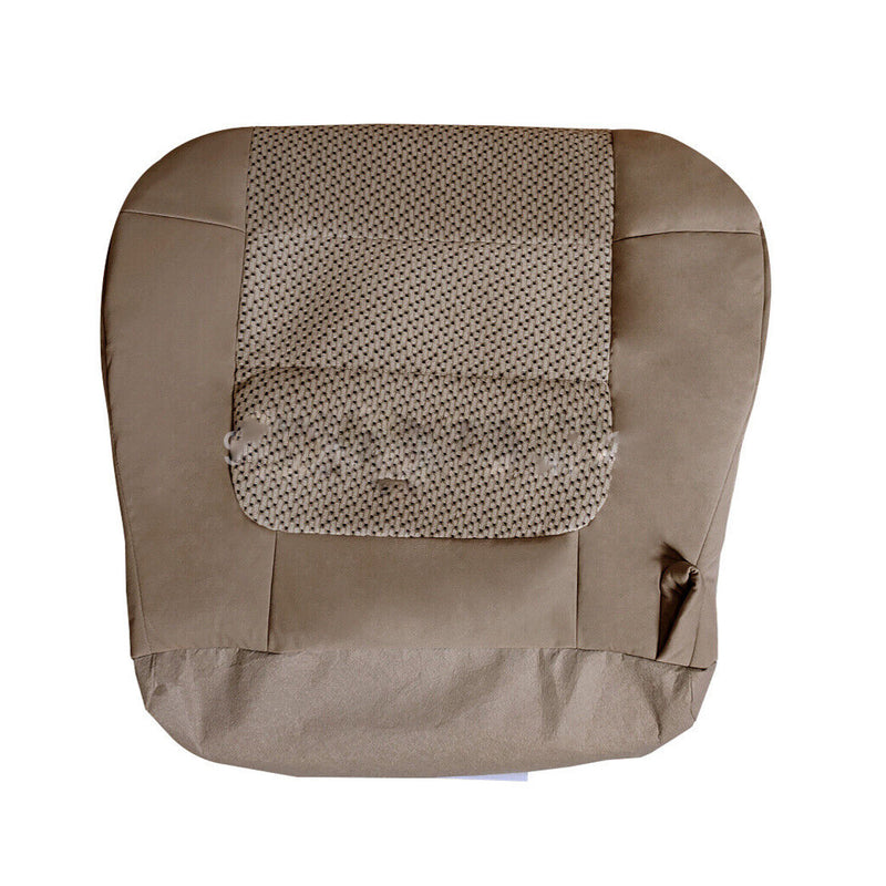 DURAFORCE New For 2001-03 Ford F150 XLT Driver Bottom Cloth Seat Cover Med Parchment Tan