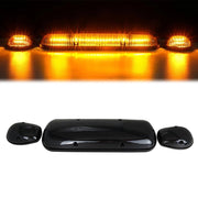 DURAFORCE For Truck SUV Smoked Lens 3pc Cab Roof Marker Running Lights w/Amber LED Lamps