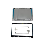 DURAFORCE New For HP 15-DW 15-dw1083wm Top Back Cover & Bezel Hinges Silver L52012-001 US