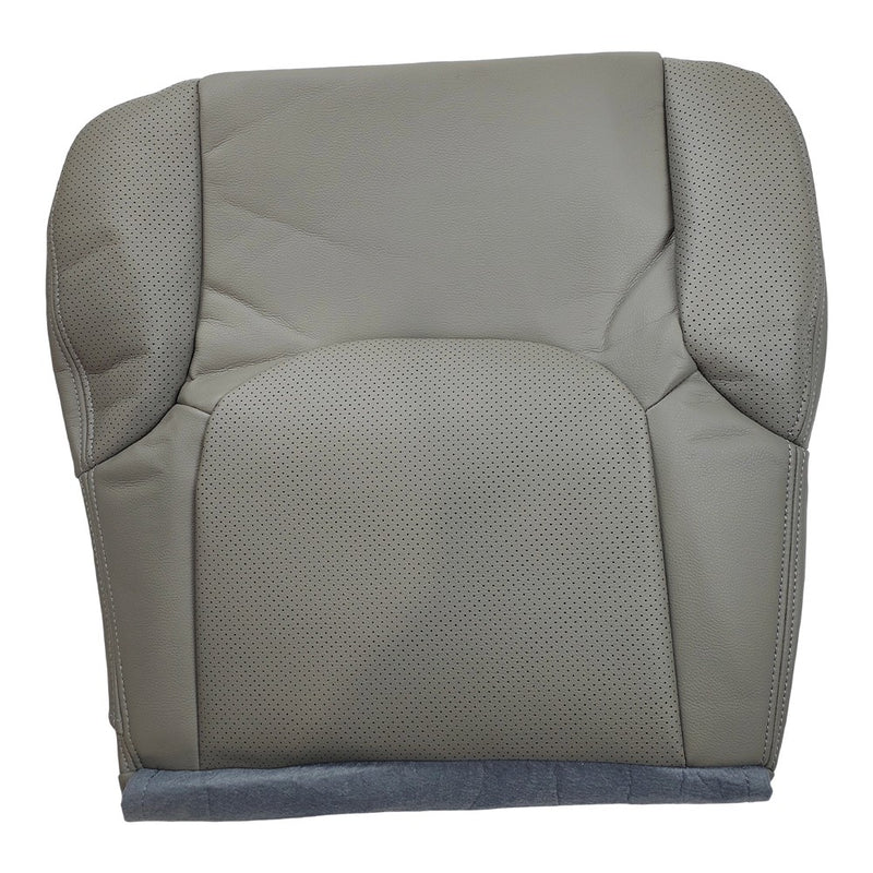 DURAFORCE For 2005-2021 Nissan Frontier Driver Bottom Perforated Leather Seat Cover Gray