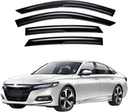 DURAFORCE FOR 2023-25 HONDA ACCORD 11TH GEN BLACK TRIM WINDOW VISOR RAIN GUARD WITH CLIPS