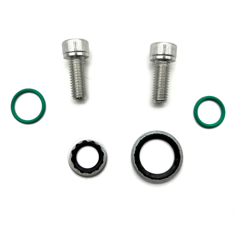 DURAFORCE LS Swap AC Compressor Adapter Fittings For Denso 10S17F & 10S20F