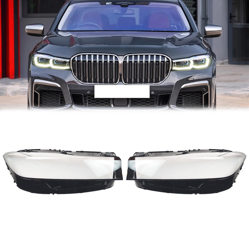 DURAFORCE For 2019-2022 BMW 7 Series G11 G12 New A Pair Headlight Lens Clear Cover Shell