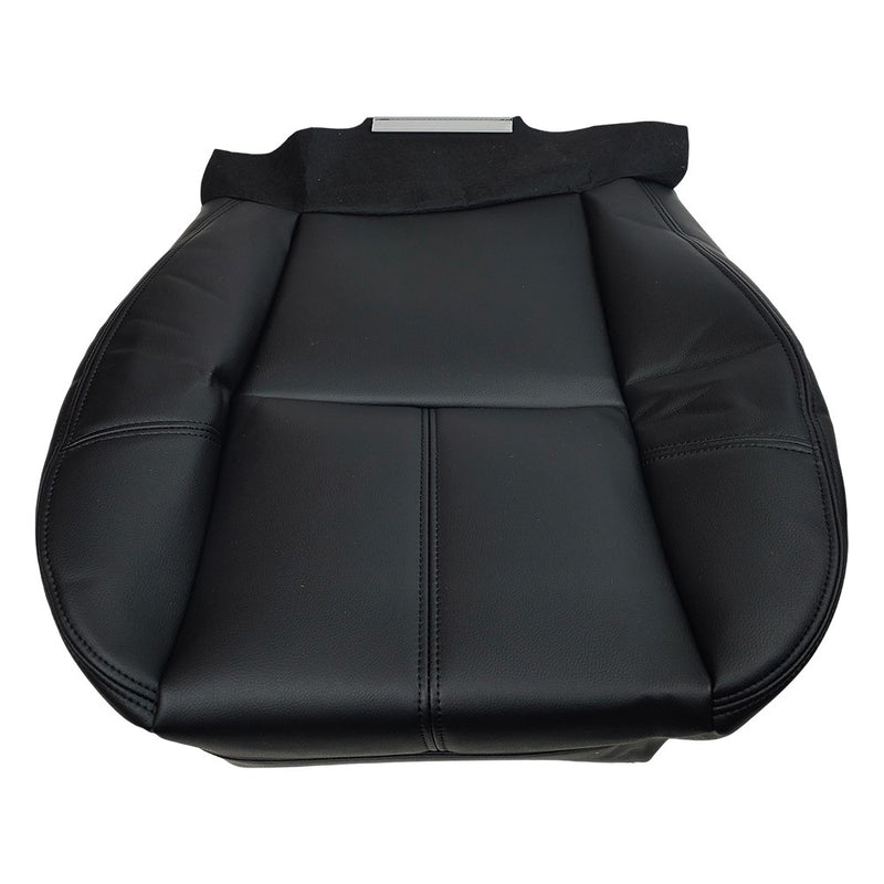 DURAFORCE For 2007-13 Chevy Silverado 1500 2500 HD Driver Bottom Leather Seat Cover Black