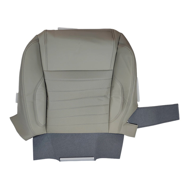 DURAFORCE For Ford Mustang 2010-2014 Driver&Passenger Side Bottom Leather Seat Cover GRAY