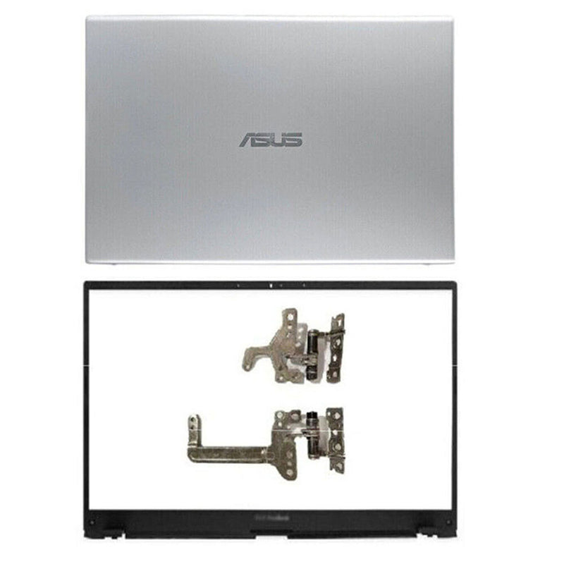 LCD Back Cover Front Bezel Hinges Silver for ASUS VivoBook X512 X512U