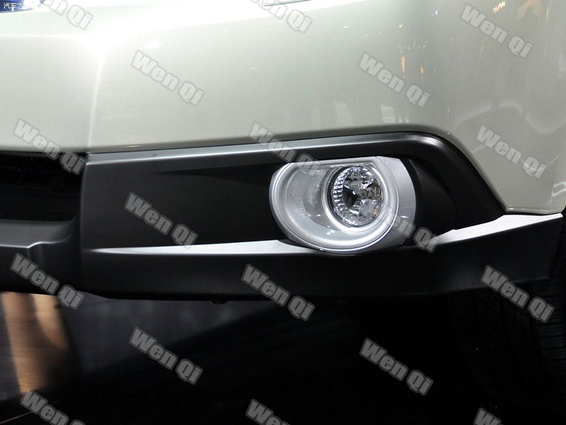 DURAFORCE Silver Fog Lights Lamps Cover Trim Ring for 2010-2012 for Subaru Outback 2PCS