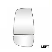DURAFORCE Mirror Glass Upper/Lower Driver Side Left LH for Ford Transit Van 150 250 350 HD