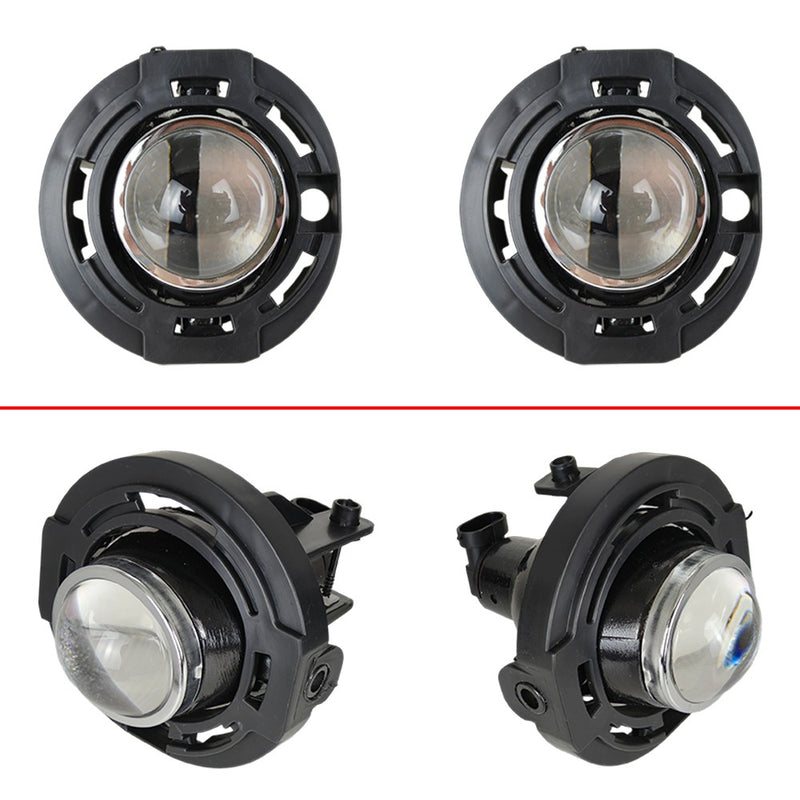 DURAFORCE For 15-23 Dodge Challenger Bumper Fog Lights Driving Lamps Pair w/Wiring Switch