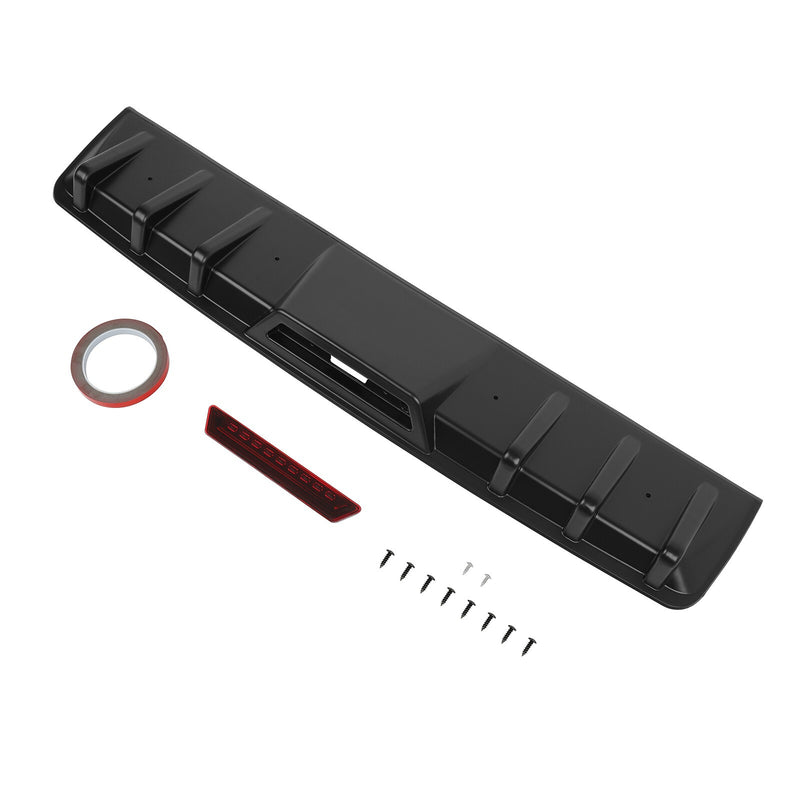 DURAFORCE For Infiniti G37 G35 Sedan Rear Bumper Diffuser 6 Shark Fin Splitter Lip Spoiler