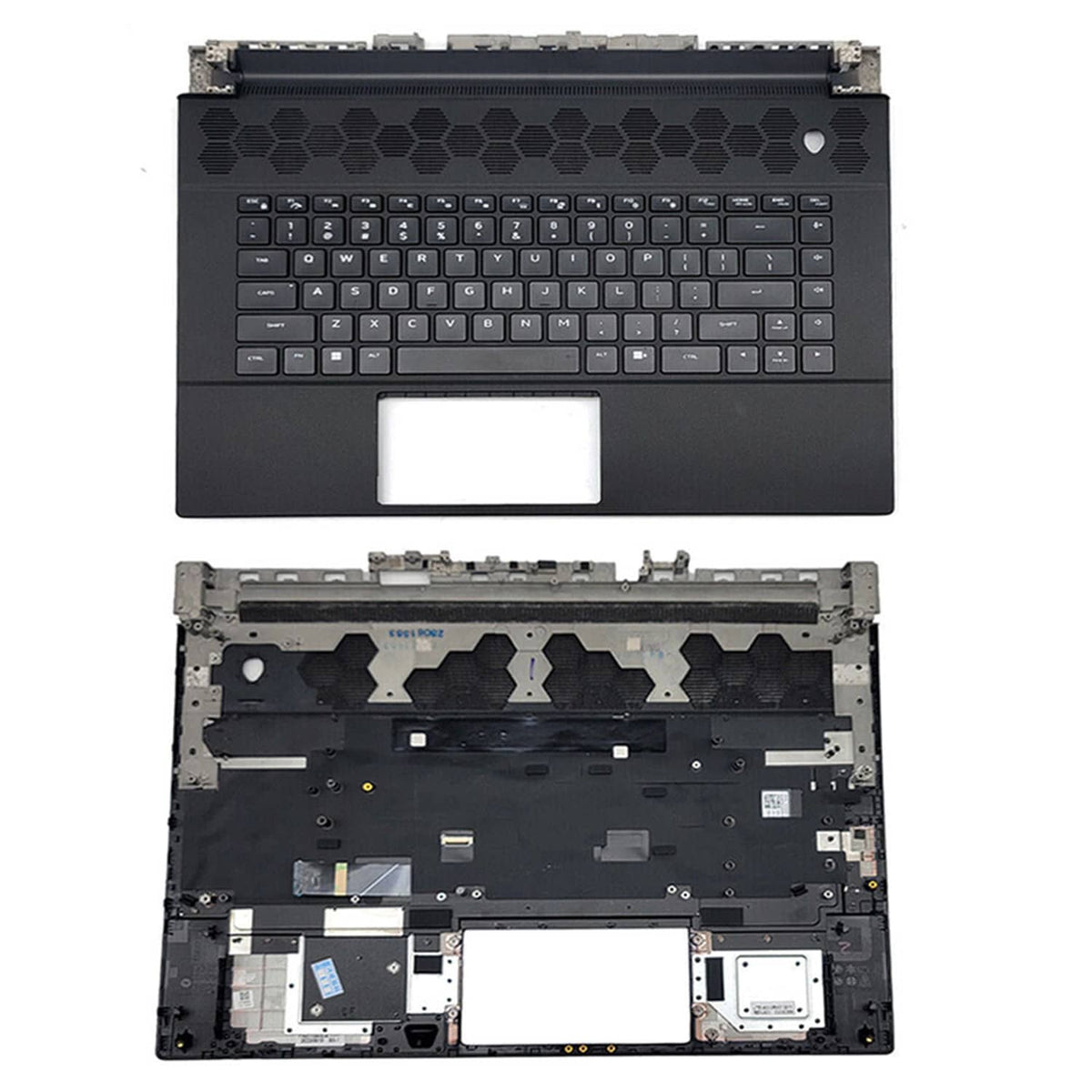 New Palmrest For Alienware M16 R1 Keyboard W/Backlit Black Upper Case ...