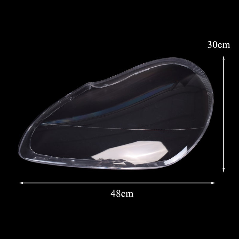 DURAFORCE For Porsche Cayenne 2003-2006 2PCS Car Headlight Lens Cover Shell+Glue Clear L+R