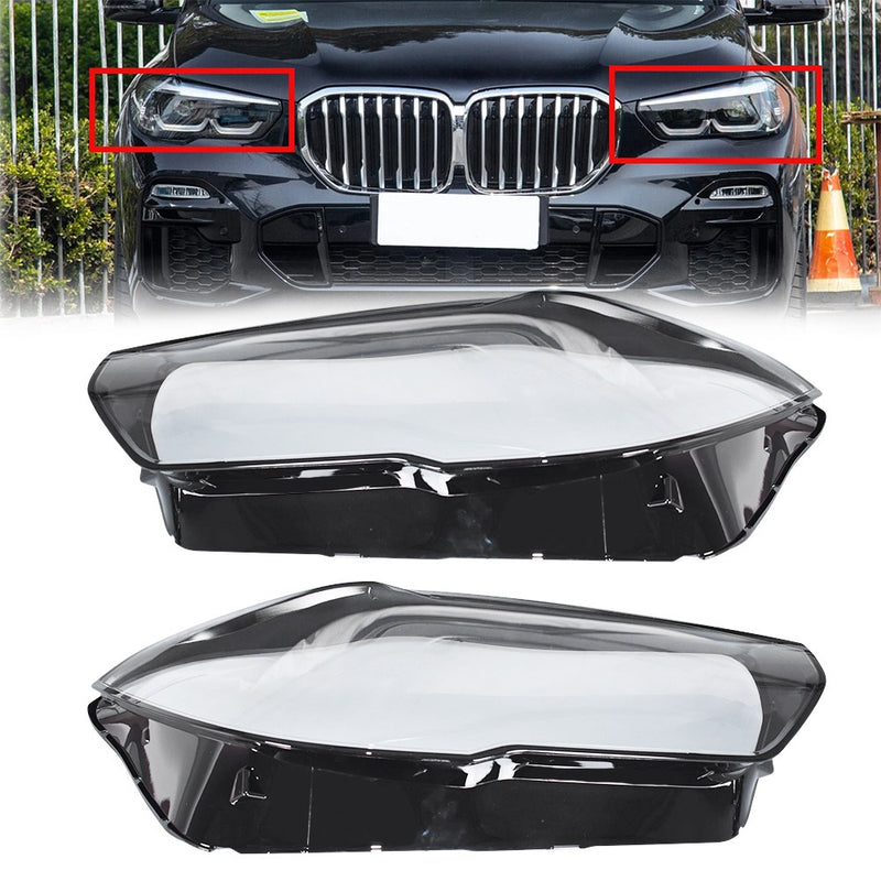 DURAFORCE New A Pair Headlight Lens Cover For BMW X5 X6 G05 G06 2019-2022 Left & Right US